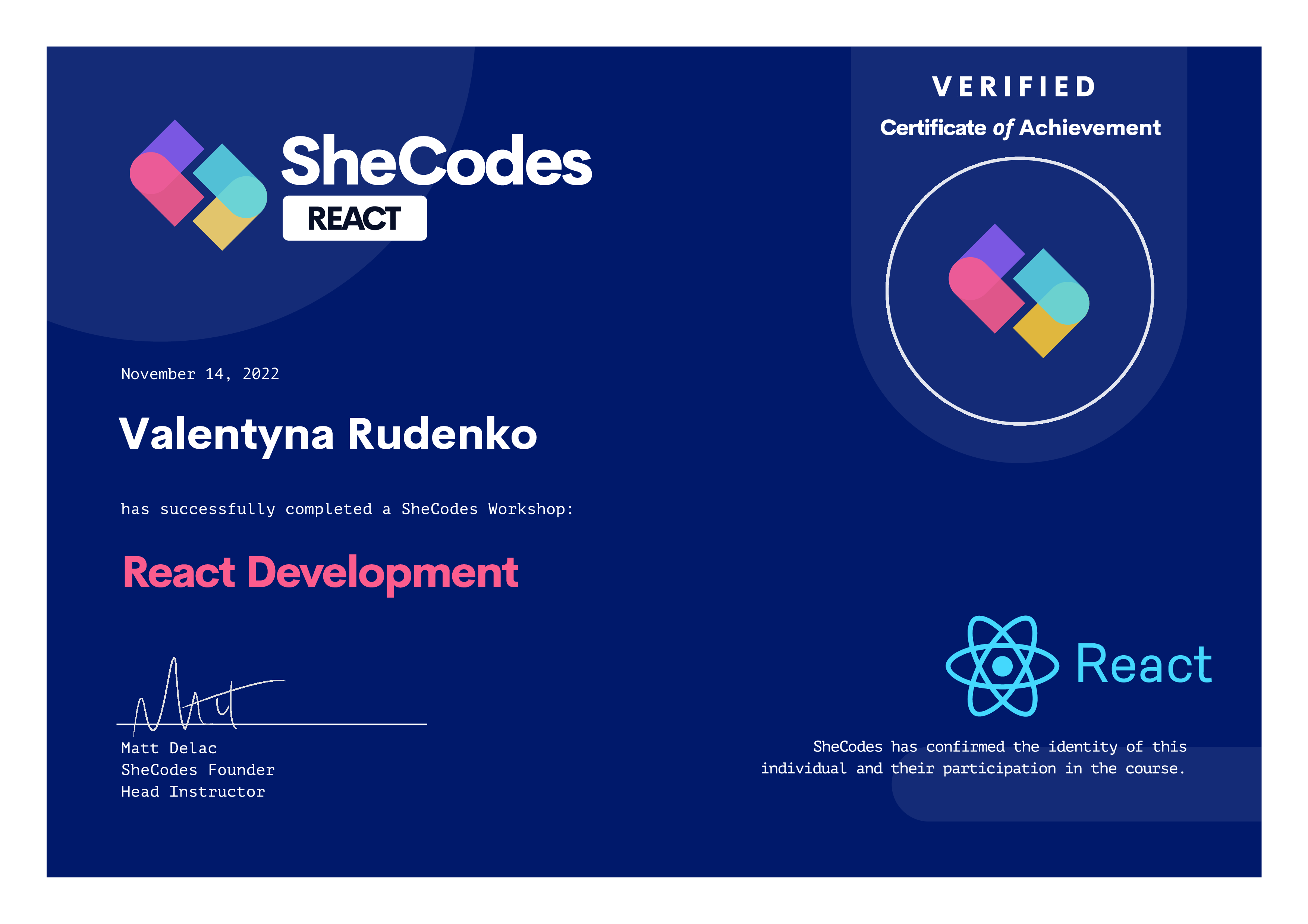 SheCodes React